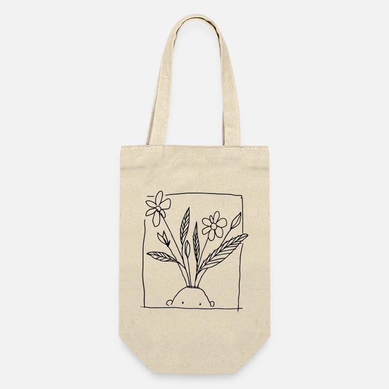 Growing / Wachsen - Geschenkbeutel für Flaschen - Natur