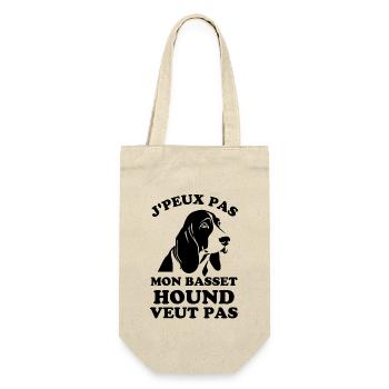 Chien mignon basset hound - Sac à bouteille - nature - Devant