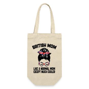 British Mom Like A Normal Mom Mother's Day 2024 - Sac à bouteille - nature - Devant