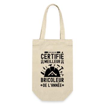 Certifié meilleur bricoleur de l année 2 - Sac à bouteille - nature - Devant