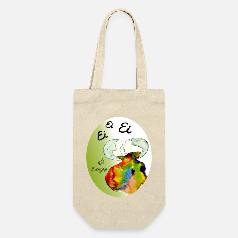 Ei Ei Ei Regenbogenei - Geschenkbeutel für Flaschen - Natur