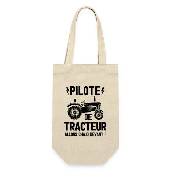 Pilote de tracteur agriculture - Sac à bouteille - nature - Devant