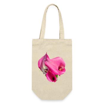 Pink Calla Flower Trio - Gift Bag for Bottles - nature - Front