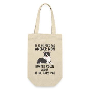 Chien berger border collie - Sac à bouteille - nature - Devant