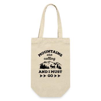 Mountains are calling And I MUST GO - Gift Bag for Bottles - nature - Front