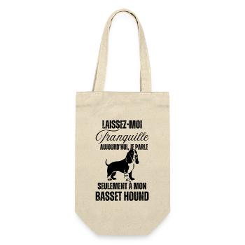 Chien doux basset hound - Sac à bouteille - nature - Devant