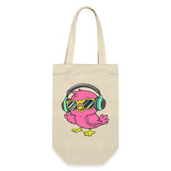 Cool chick with sunglasses and headphones - Gift Bag for Bottles - nature - Front