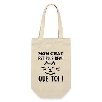 Mon Chat doux est plus beau que toi - Sac à bouteille - nature - Devant