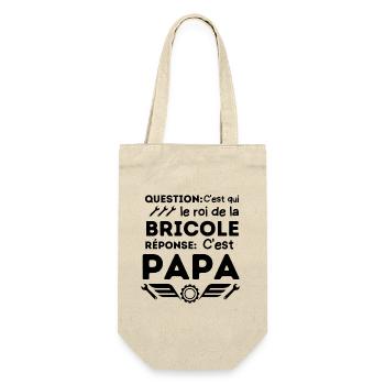 C est papa le roi de la bricole 2 - Sac à bouteille - nature - Devant