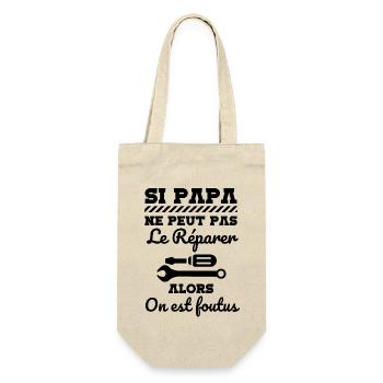 Si papa ne peut pas le réparer - Sac à bouteille - nature - Devant