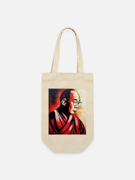 Dalai Lama - Geschenkbeutel für Flaschen - Natur
