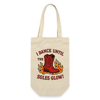 I dance until the soles glow - Gift Bag for Bottles - nature - Front