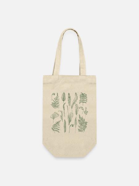 Vintage Fern Cottagecore - Geschenkbeutel für Flaschen - Natur