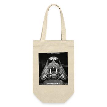 Walrus Speed Camera Photo - Gift Bag for Bottles - nature - Front