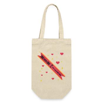 Mom of the Year Ribbon - Gift Bag for Bottles - nature - Front