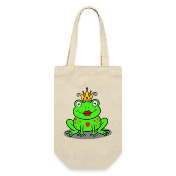 Royal frog with heart - Gift Bag for Bottles - nature - Front
