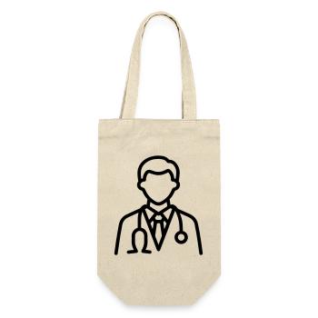 médecin - Sac à bouteille - nature - Devant