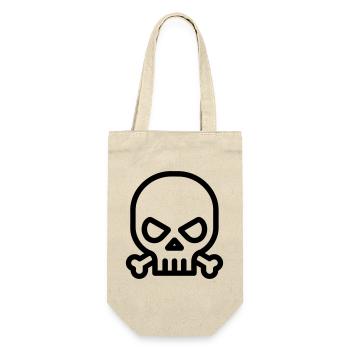 tête de mort pirate - Sac à bouteille - nature - Devant