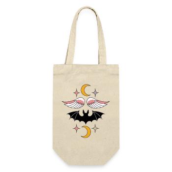 Fledermaus und Engelsflügel - Geschenkbeutel für Flaschen - Natur - Vorne