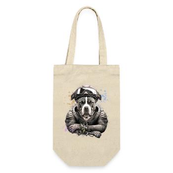 Biker Molosser - 065c - Gift Bag for Bottles - nature - Front