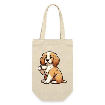 Cocker Spaniel Cockerhund Cocker Spaniel Besitzer - Geschenkbeutel für Flaschen - Natur - Vorne