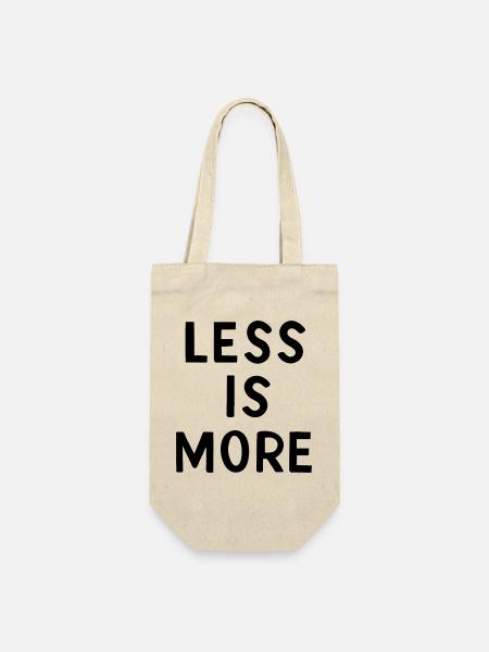 Less is more - Geschenkbeutel für Flaschen - Natur