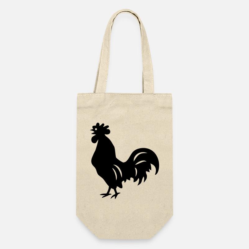 coq - Sac à bouteille - nature