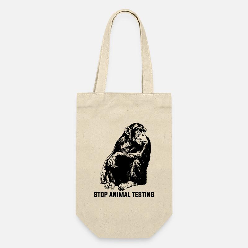 Stop Animal Testing Stoppe l’expérimentation animale - Sac à bouteille - nature