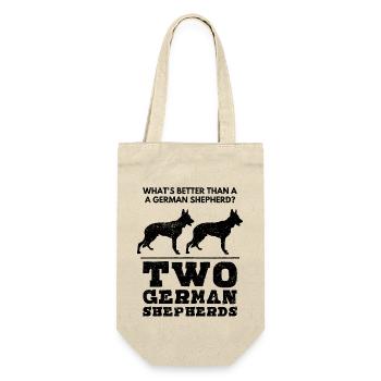 German Shepherd Dog Lover Dog Owner - Gift Bag for Bottles - nature - Front