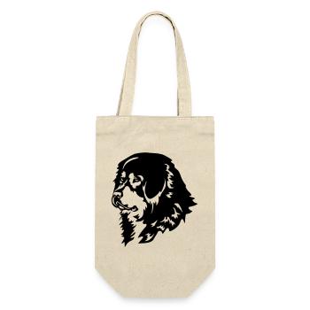 Tête de chien tibétain - Sac à bouteille - nature - Devant