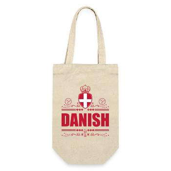 DANISH - DENMARK - Gift Bag for Bottles - nature - Front