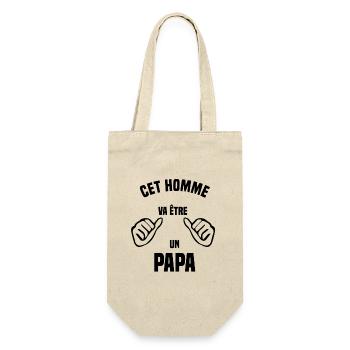 Cet homme va être une papa - Sac à bouteille - nature - Devant