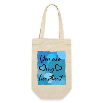 You are my heartbeat - Gift Bag for Bottles - nature - Front
