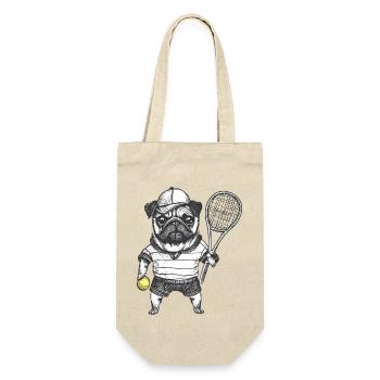 Tennis Pug Drawing - Gift Bag for Bottles - nature - Front