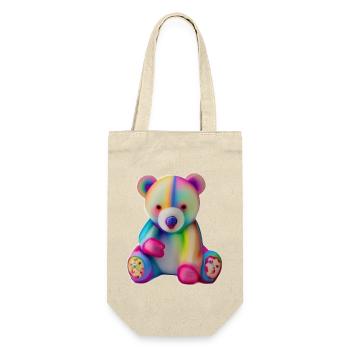 Multicolored teddy bear - Gift Bag for Bottles - nature - Front