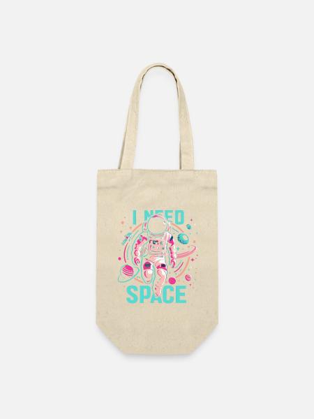 I need Space Astronaut - Geschenkbeutel für Flaschen - Natur