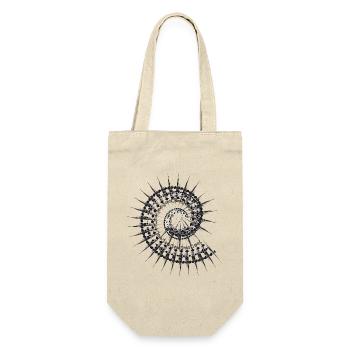 Shell shape snail in black and white - Gift Bag for Bottles - nature - Front