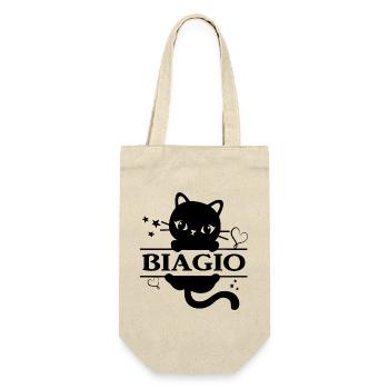 Biagio t-shirt t-shirt chat Katze chat chat - Sac à bouteille - nature - Devant