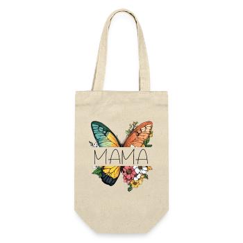 Mom Butterfly Flowers Best Mom Mother's Day - Gift Bag for Bottles - nature - Front