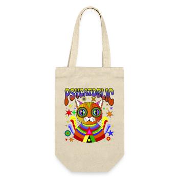 PSYCATDELIC - Gift Bag for Bottles - nature - Front