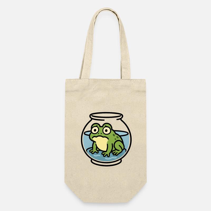 Grenouille dans un bol - Sac à bouteille - nature