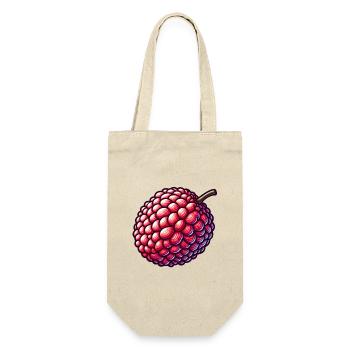 Colorful and Detailed Lychee Illustration - Gift Bag for Bottles - nature - Front
