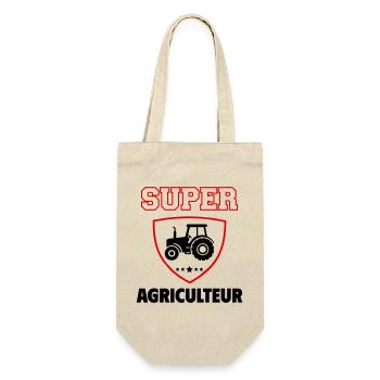Super Farmer, Father's Day, Christmas - Gift Bag for Bottles - nature - Front