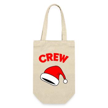 Santa Crew - Geschenkbeutel für Flaschen - Natur - Vorne