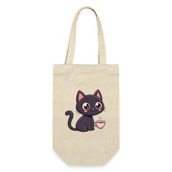 Black Cat Sweet Coffee - Gift Bag for Bottles - nature - Front