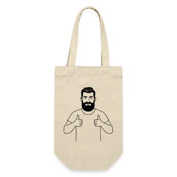 Dad gives the go-ahead - Gift Bag for Bottles - nature - Front
