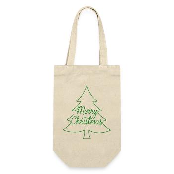 Joyeux sapin de Noël - Sac à bouteille - nature - Devant