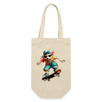 Australian Shepherd Skateboard - Dog - Gift Bag for Bottles - nature - Front