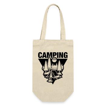 Tent Camping Symbol Nature - Gift Bag for Bottles - nature - Front