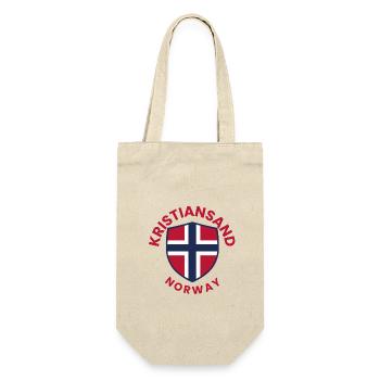 Kristiansand Norway Shield Emblem - Gift Bag for Bottles - nature - Front